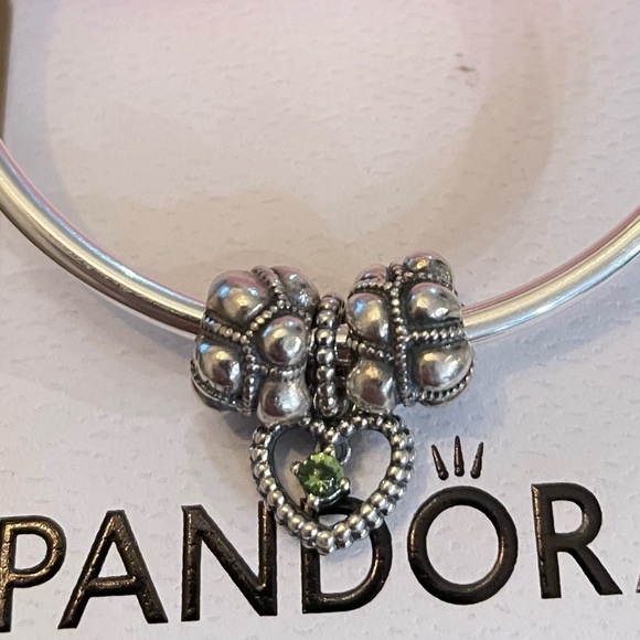 Authentic Pandora pair of journey chunky bubble charms Sterling silver - Picture 4 of 6